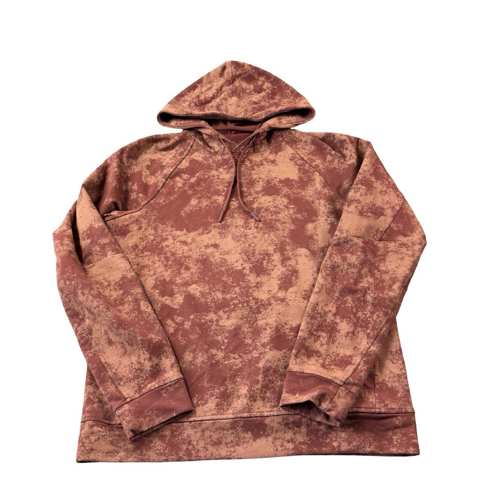 Lululemon City Sweat Orange Tie Dye Mens Performance Hoodie Size Medium M NWOT